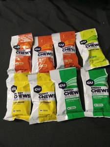 lot 3603 image: GU Energy Chews Sports Nutrition Pack - 8 Packets Mixed Flavors