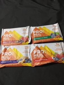 lot 3612 image: ProBar Meal On-The-Go Protein Bars Mixed Flavors Pack 4 count