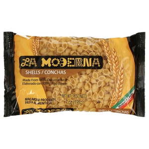 lot 3631 image: 2 Pack LA MODERNA, SHELLS, MACARONI PRODUCT 7 Oz