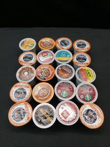 lot 3678 image: Pack of 20 Misc Keurig Coffee Pods (ALL DIFFERENT DATES- EARLIEST IS 082025) - Retail $0