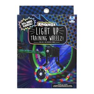 lot 3722 image: Raskullz Balance Buddy Light Up LED Bike Training Wheels - Retail $20