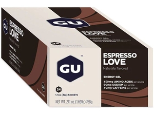 lot 3757 image: GU Energy Gel Espresso Love Flavor 24-Pack - Retail $35