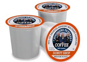 lot 3770 image: Founding Fathers Coffee Single Serve Pods for Keurig 2.0 K-Cup Brewers, Donut Shop, 34 Count