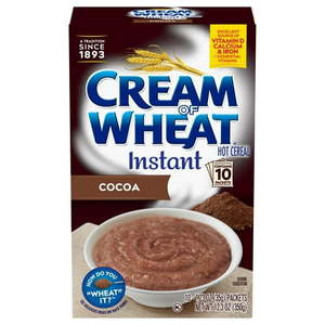 lot 3772 image: Cream of Wheat Instant Hot Cereal  Cocoa Flavor  Kosher  Shelf-Stable  10 Packets