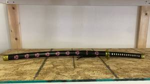 Katana Style Sword with Pink Pattern Design