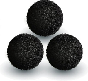 lot 260 image: Grand Fusion - Pet Hair Lint Remover Dryer Nylon Balls for Laundry Cloth Care Soften- Black Set of 3