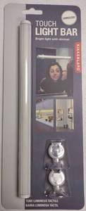lot 263 image: Kikkerland LED Wireless Touch LightBars w Dimmer