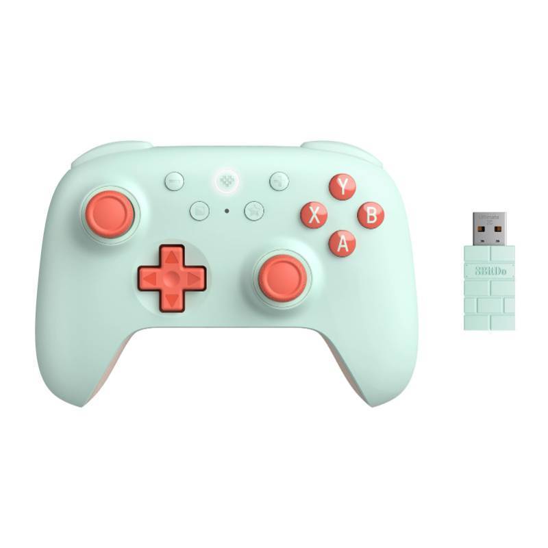 lot 45535 image: BitDo Ultimate 2C Wireless Controller for Windows PC and Android, with 1000 Hz Polling Rate, Hall Effect Joysticks and Triggers, and Remappable L4R4 Bumpers (Mint) - Retail $30