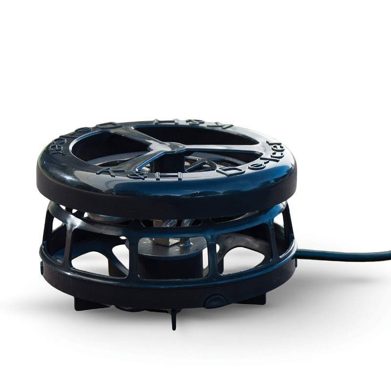 lot 45542 image: K&H Pet Products Pond Heater for Outdoor Ponds with Fish, Deluxe Thermo-Pond Perfect Climate Deicer, Winter Oxygen Exchange for Live Fish, Thermostatically Controlled, Safety Listed - 7in 750W - Retail $41