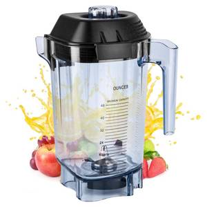 lot 45879 image: For Blender Pitcher 48oz, Compatible with Commercial Blender Replacement Quiet One VM0145 VM0100A 36019 15978 16016 BarBoss Drink Machine Advance Upgrade VM0100A Jar Container Cup, 5 YR Warranty blender pitcher only