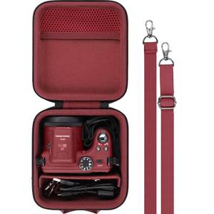 lot 45891 image: Baval Camera Case Compatible with KODAK PIXPRO AZ405AZ425AZ255AZ401AZ528 Digital Camera Vlogging Camera,Red Case - Retail $23