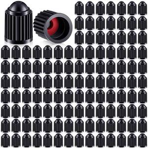 lot 45923 image: Nuanchu 1000 Pack Valve Stem Caps Tire Caps Plastic Black Valve Tire Covers for Cars, SUVs, Bike, Bicycle, Trucks, Motorcycles, Dust Proof, with O Rubber Ring - Retail $19