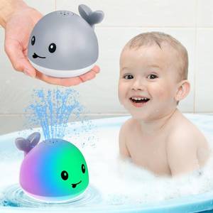 lot 45947 image: Gigilli Bath Toys for Kids Ages 1-3, Baby Bath Toys 1 2 3 Year Boy Girl, Easter Basket Stuffers Gifts 6-12-18 Months, Light Up Whale Bath Toy Sprinkler Toddler Birthday Bathtub Fountain Pool Water Toy - Retail $13