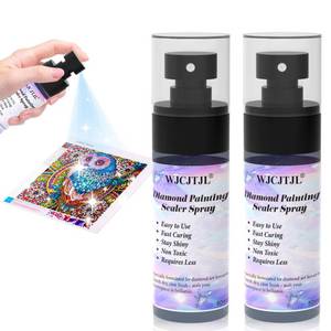 lot 58282 image: Upgraded Diamond Painting Sealer Spray - 30 Minutes Quick Dry Diamond Art Sealer Glue, Keep Diamond Art Fixed and Shiny, Diamond Art Accessories and Tools, Easy to Use, No Brush Needed (2 Pack) - Retail $20