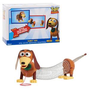 lot 58310 image: Disney and Pixar Toy Story Slinky Dog Pull Toy, Walking Spring Dog Toy, Classic Stretch Toy for Toddlers, Preschool Kids Toys Ages 18 Months and Up, Basket Stuffers by Just Play - Retail $20