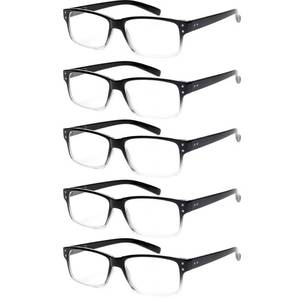 lot 58311 image: NORPERWIS Reading Glasses 5 Pairs Quality Readers Spring Hinge Glasses for Reading for Men and Women (5pcs - BlackClear, 2.50) - Retail $14