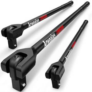 lot 58320 image: Arwealxs 14 38 12 Drive Breaker Bar, 3PCS Breaker Bar Set, 7 12 16 Length, 180° Rotatable Head, Extension Breaker Bar Set, Auto Repair, Mechanical Repair - Retail $23