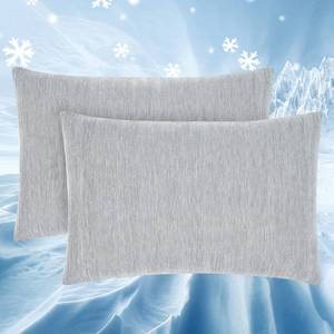 lot 58322 image: Topcee Cooling Pillowcases, 2 Packs Queen Size Arc-Chill Q-Max0.5 Ultra Soft Cooling Pillow Cases for Hair and Skin, Breathable Cold Pillow Case for Hot Sleepers & Night Sweats (Gray 20x30)