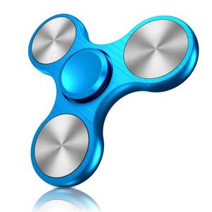 lot 58378 image: Fidget Spinners Toy, Metal Stainless Steel Bearing High Speed 4-8 Min Spins, EDC ADHD Stress Anxiety Relieves Reducer Fidgets Finger Toys, Spinner Toys for Kids and Adults (Blue) - Retail $10