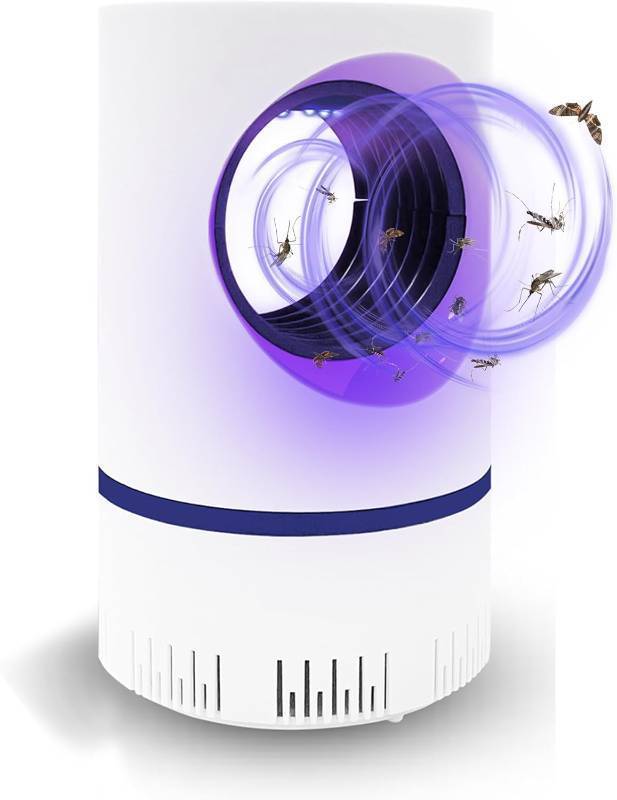 lot 64819 image: Fruit Fly Traps for Indoors Fan Powered Bug Catcher for Mosquitoes, Gnats, Moths & Fruit Flies, Silent & Effective