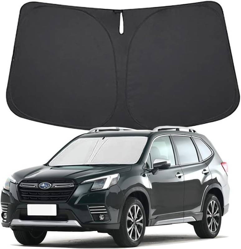 lot 56971 image: Windshield Sun Shade for Subaru Forester 2019 2020 2021 2022 2023 2024, Front Window Shade Sun Visor Protector Subaru Forester Accessories Foldable Sunshade Blocks UV Rays Keeps Your Car Cooler