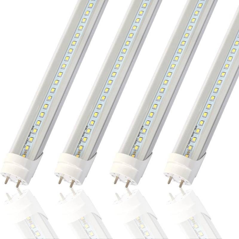 lot 65154 image: 2FT T8 LED Tube Light,12W(30W Equivalent),Type AB Plug & Play or Ballast Bypass,1560LM,Led Replacement F20T10 T20T12 Flourescent Tube,5000K, Dual Ended Power, Clear Cover(4-Pack)