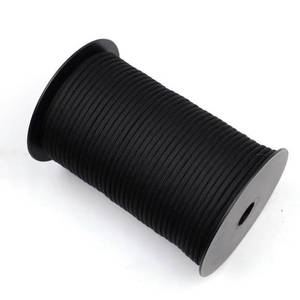 lot 4 image: 550 Cord 328 Ft Roll Nylon Rope Paratrooper Cord String Black