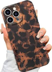 lot 63989 image: Case for iPhone 14 Pro Max, Brown Lightweight Stylish Classic Tortoiseshell Design Phone Cover Soft TPU Shockproof Protective for iPhone 14 Pro Max Phone Cover - Brown Tortoiseshell