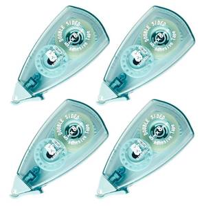 lot 64016 image: EDSRDRUS Total 4pcs Triangle Double Sided Adhesive Tape Roller Scrapbooking Tape, Acid Free & Archival-Safe, Permanent Double-Sided Adhesive Tape Dispenser Runner for Crafts 5mx8mm (Green)