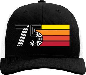 lot 64044 image: NewEleven 50th Birthday Gifts for Men Women - 1975 Birthday Decorations for Him, Her - Gifts for People Turning 50 Year Old Mom, Dad, Wife, Husband - Retro Trucker Hat