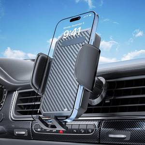 lot 64047 image: FBB Phone Mount for Car, Air Vent Car Phone Holder with Metal Hook, One-Handed Operation 360  Rotation Cradle Compatible with 4-7 inch iPhone Samsung and Other Smartphones