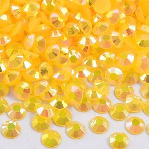 lot 64049 image: Blinginbox 500pcs 6mm AB Resin Flatback Rhinestone for Crafting,Flatback Round Jelly Rhinestones Bedazzling Non Hotfix Crystal Gems for Nails Face Makeup Tumblers Mugs DIY Crafts.(Orange AB)