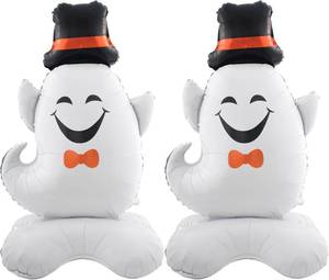 lot 65272 image: Ghost Balloons Halloween Balloons Self Standing Hat Ghost Balloon for HalloweenSet 2pcs
