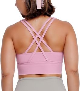 lot 65291 image: Womens High Impact Premium Sports Bra Criss-Cross Back, Comfortable, High Elastic, Everyday Bra for Gym or Workout