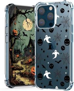 lot 65324 image: for iPhone 1212 Pro Halloween Case Kids Pumpkin Skull, Cute Design Girls Shockproof Soft Slim Women Mobile Phone Clear Cover for iPhone 1212 Pro 6.1