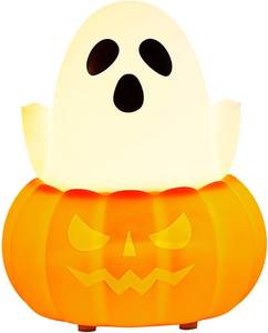 lot 65345 image: SANKEDOU LED Pumpkin Ghost Night Light for Kids, Cute Lamp Gift 7 Colors NightLight, Silicone Rechargeable Bedroom Touch Pumpkin Lamps, Kawaii Room Decoration Bedside Lamp for Kids Girls Boys