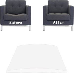 lot 65346 image: Couch Cushions Supports for Sagging Cushions, 20X 20 Sofa Furniture Seat Cushion Under Sag Repair, Curved 45 D High Density Foam Replacement for Sectional Loveseat Chair (Ivory White 1 Pcs)