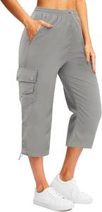lot 65356 image: Marvmys Womens Cargo Capris Hiking Pants Lightweight Quick Dry Athletic Travel Cropped Pants with 6 Pockets