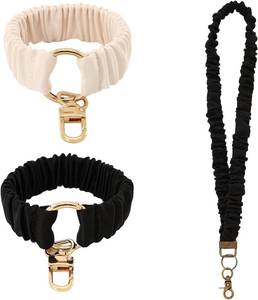 lot 65394 image: braxan Keychain Wristlet, Scrunchie Lanyard, Wrist Key Ring Bracelet, Stretchy Lanyards Key Chain For Women, WomenS Keyrings & Keychains, Flexible Disassembly, Suitable For Women 3 Pcs