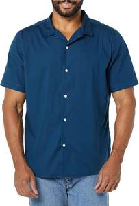 lot 65399 image: Amazon Essentials Mens Vacation Cotton Button-Down Short Sleeve Resort Shirt