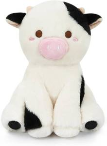 lot 65406 image: Bekrgwiy Cow Stuffed Animal,8 in Cow Plush Pillow,Kawaii Doll Toys for Kids,Stuffed Plushie Stuff,Gift for Boys and Girls Birthday Halloween Christmas