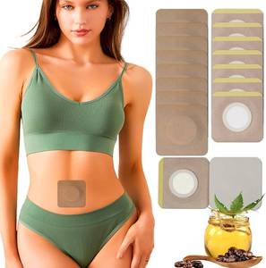 lot 65410 image: 16 Pack 3.2 Disposable Castor Oil Pack Wrap for Belly Button, Self-Adhesive Castor Oil Patches with Organic Cotton Pad, No Wash, No Irritation, and Anti-Leakage Men Women Day and Night Use