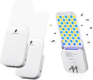 lot 1057 image: Flying Insect Traps Indoor - Plug-in Fly Catcher and Killers Includes Refills for House Flies, Fruit Flies, Gnats,Cover up to 800 ft , Off-White, 2 Traps  8 Refills