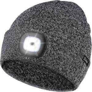 lot 1063 image: Etsfmoa Unisex Beanie with The Light Gifts for Men Dad Father USB Rechargeable Caps