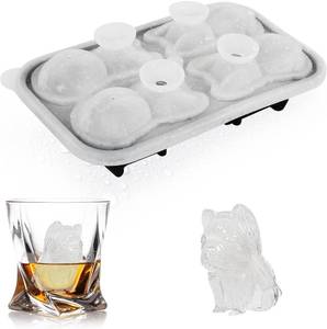 lot 1100 image: French Bulldog Ice Cube Mold, Frenchie BullDog Large Silicone Ice Cube Trays BPA Free Easy Release Dog Lovers Fun Gifts for Christmas Women Men for Whiskey, Cocktail, Bourbon