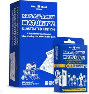 lot 3009 image: Kids Against Maturity Funny Family Card Game for Kids Ages 10 & Parents, Teens & Adults  Hilarious Party Game for Family Game Night  Super Fun (Combo Pack Edition)