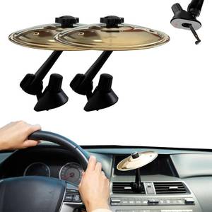 lot 3095 image: Uceento 2Pcs Car Cymbal Air Vent - Easy Clip-On Mini Cymbal for Car Dashboard, Compact & Durable Musical Car Accessory for Drivers, Fits All Vehicles (Blue)