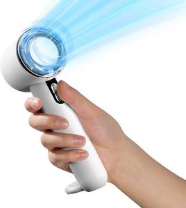 lot 3109 image: Handheld Cooling Fan, 5 Speeds Portable Air Conditioner Fans, Rechargeable Mini Fan with USB for Women Men TravelCampingOutdoor for Travel OutdoorDisneyConcertsGifts for Women & Men (WHITE)