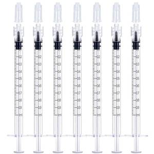 lot 3111 image: 1mL Luer Lock Syringes Without Needle, Syringe for Liquid, Syringe for Science Labs, Feeding, Liquid Measurement, Pack of 12