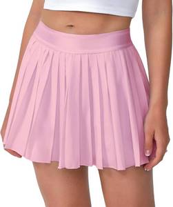 lot 3133 image: Mini Pleated Tennis Skirt for Women Flowy Skorts for with Shorts Pockets - Athletic Trendy - Golf Pickleball Small